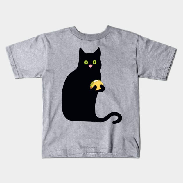 Taco bout awesome! Taco kitty loves tacos. Kids T-Shirt by StephJChild